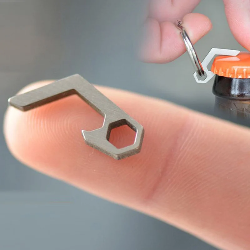 Bottle Opener Keyring - EDC Gear Mini Lightweight Bottle Beer
