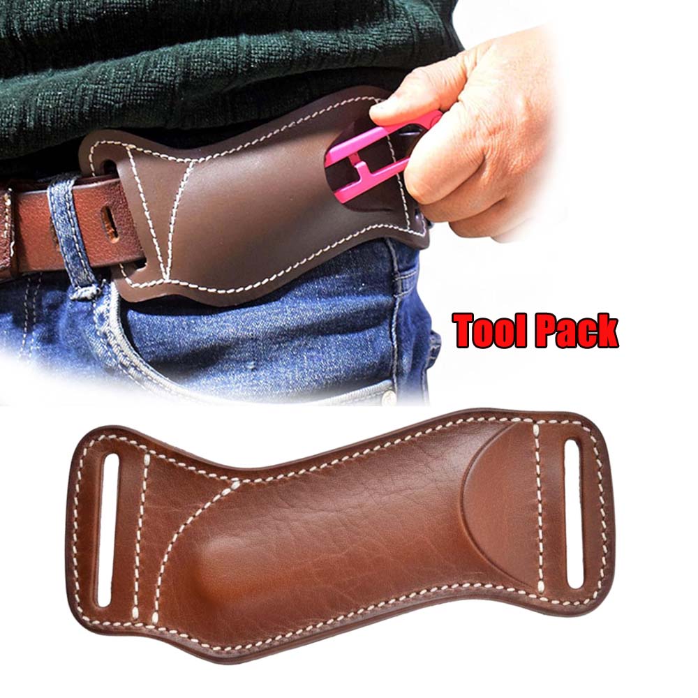 Leather Edc. Carry Pouch - Waist Hanging EDC Knife Sheath Tactical