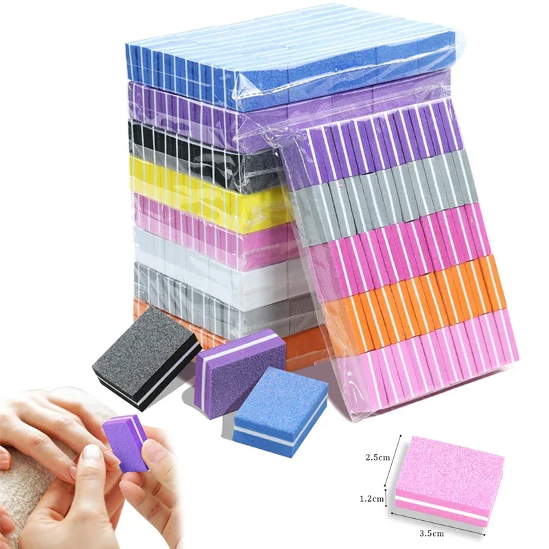 Nail File Titanium - 50/20/10 Mini Nail File Blocks Sponge