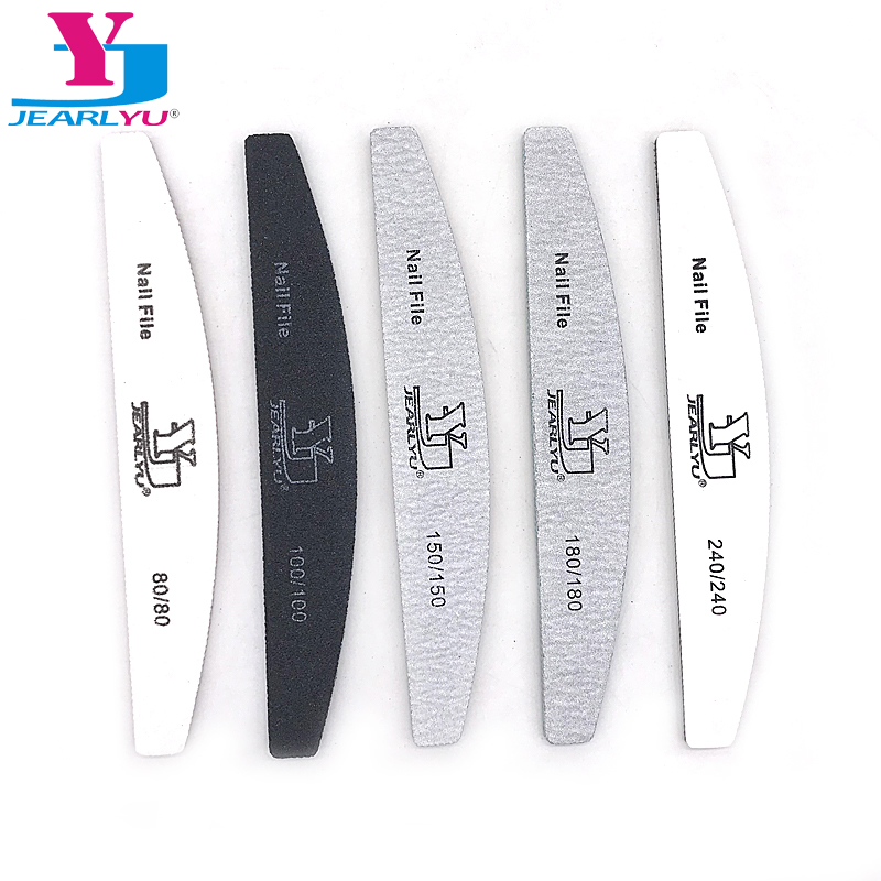 Nail File Titanium - 2/5pcs/lot Moon Nail File Mix Color