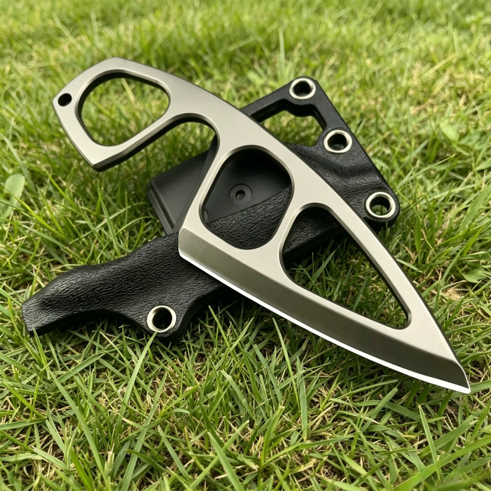 Edc Pocket Carry Fixed Blade - High Hardness Neck Knife 440C Blade