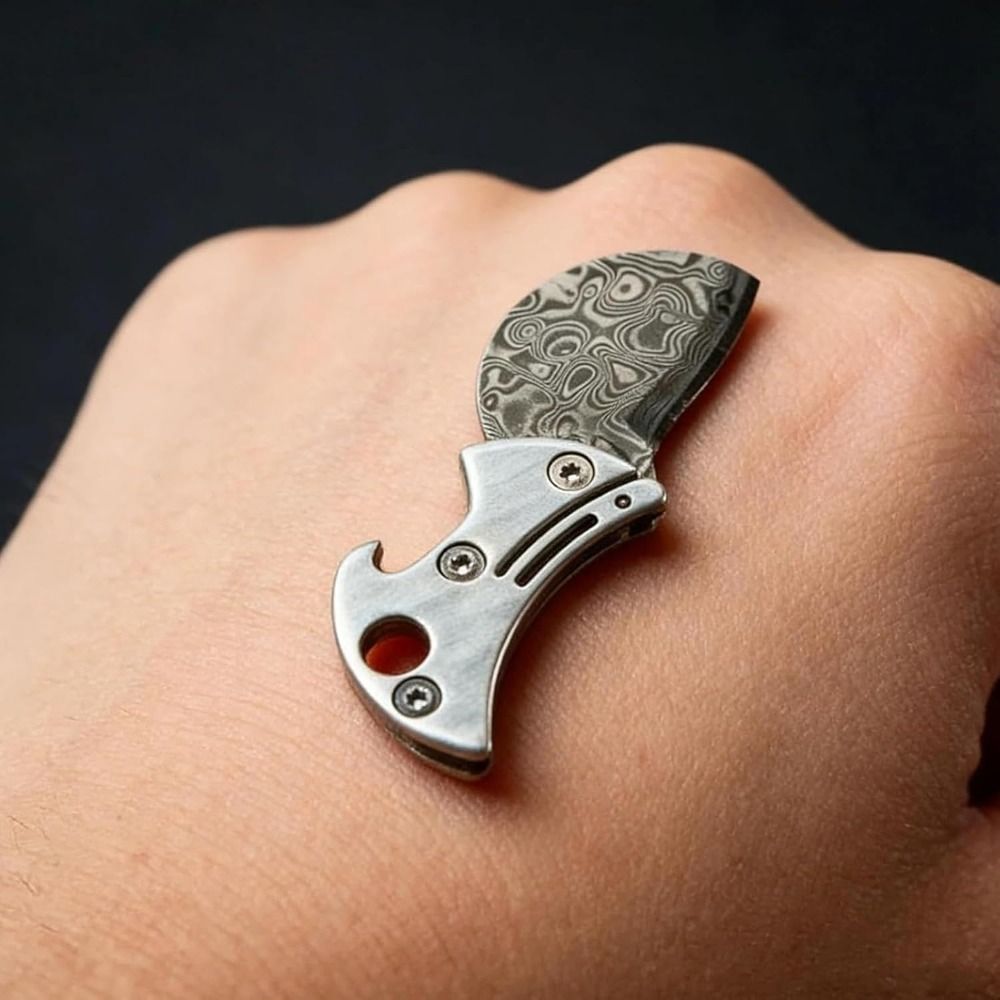 Edc Every Day Carry おもちゃ - Portable Titanium Material Bottle Opener Practical