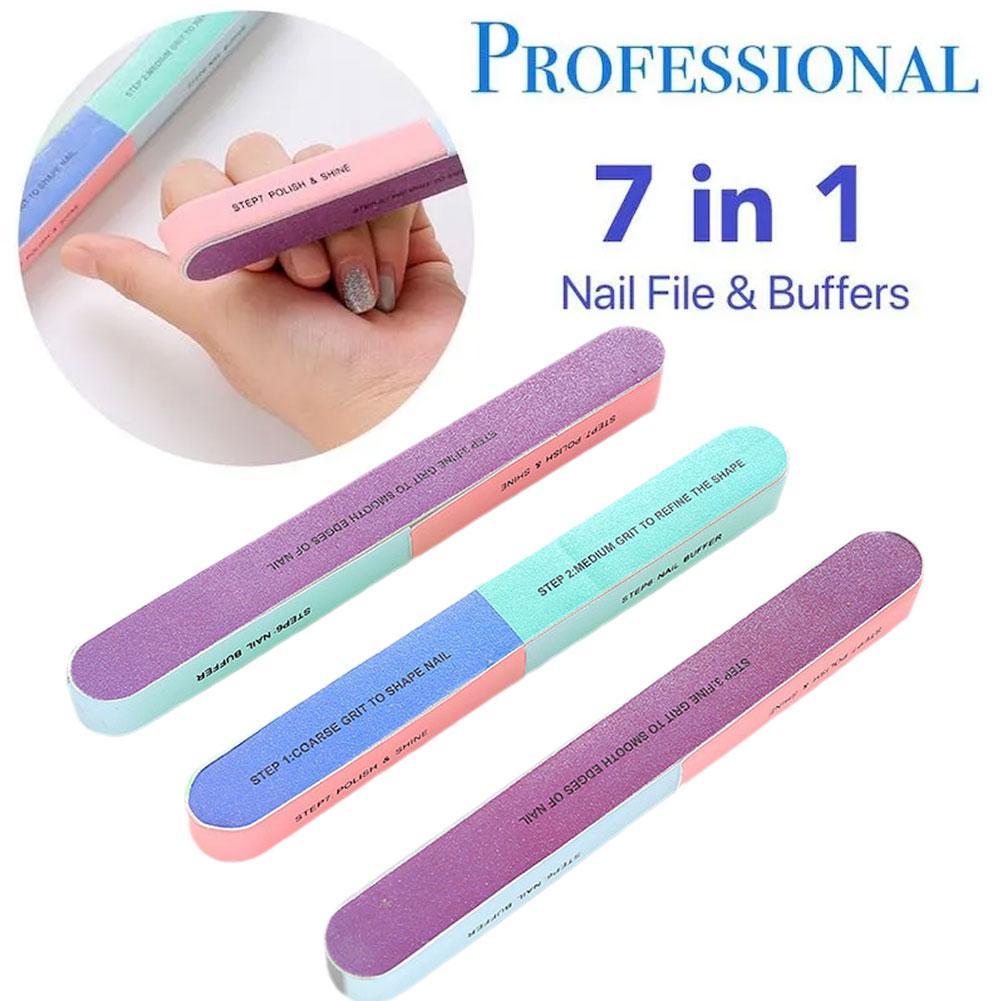 Nail File Titanium - 7-in-1 Professional Nail Files Remove Nails