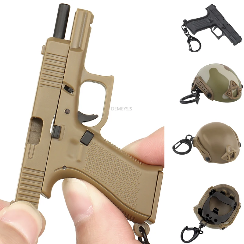 Bottle Opener Keyring - Mini G45 Pistol Shaped Keychain Charm