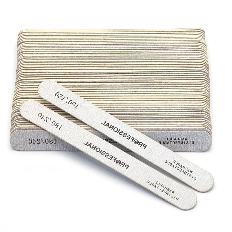 Nail File Titanium - 100pcs Wooden Nail File Professional Nail