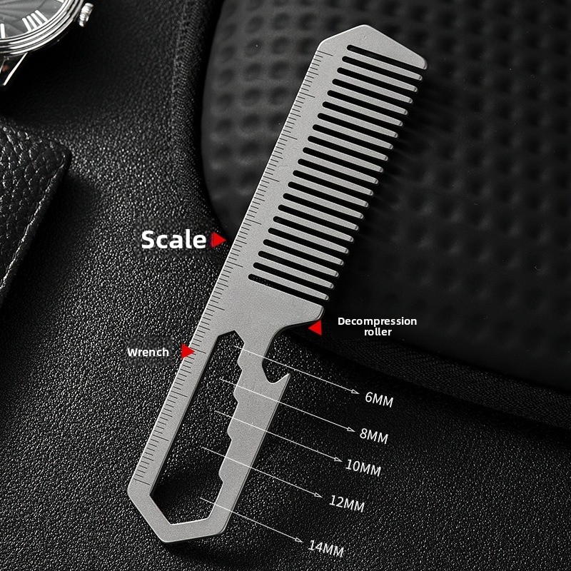 New Titanium Alloy Multifuncti - Comb Pocket Titanium recension och pris