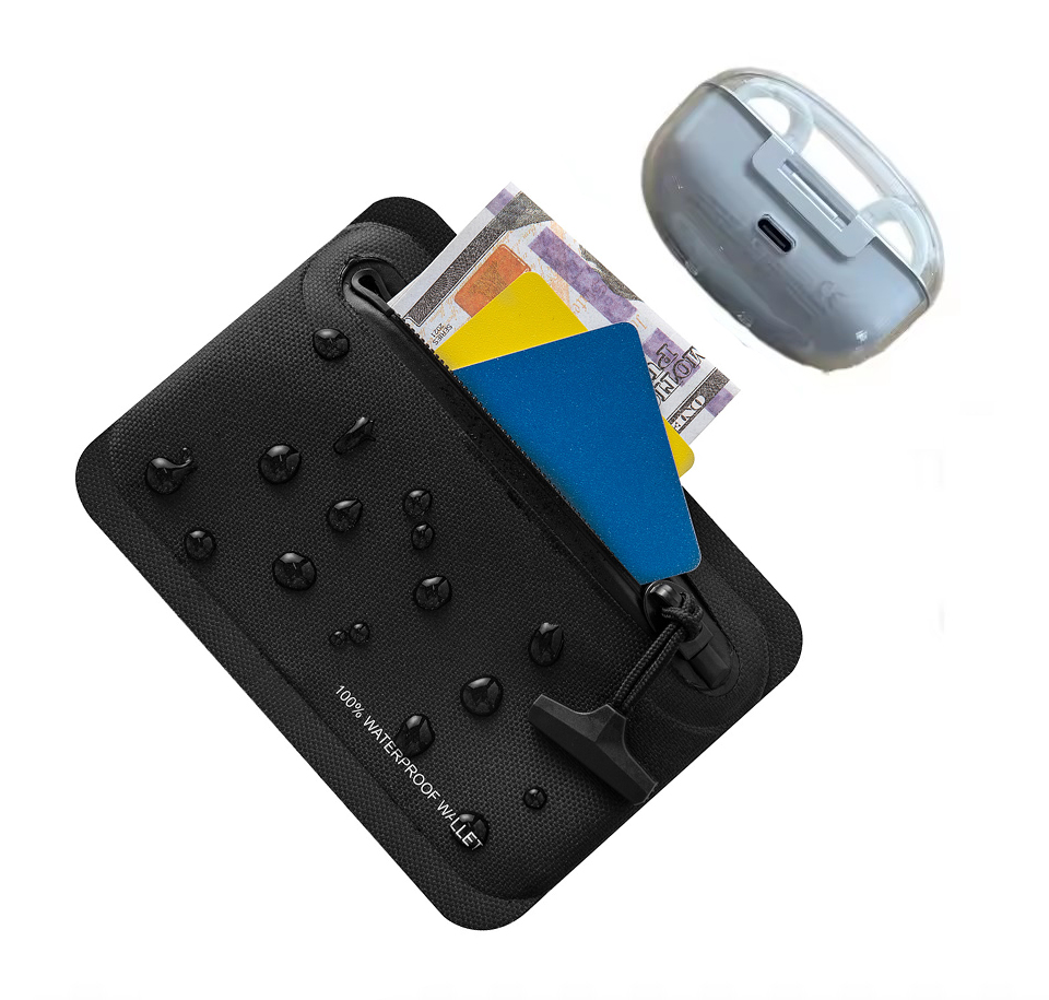 100% Waterproof Zipper Coin Pu - Leather Edc. Carry Pouch recension och pris