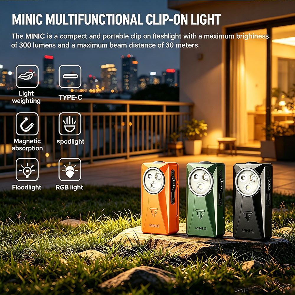 Trustfire MINIC 800 Lumens EDC - Edc Every Day Carry おもちゃ recension och pris