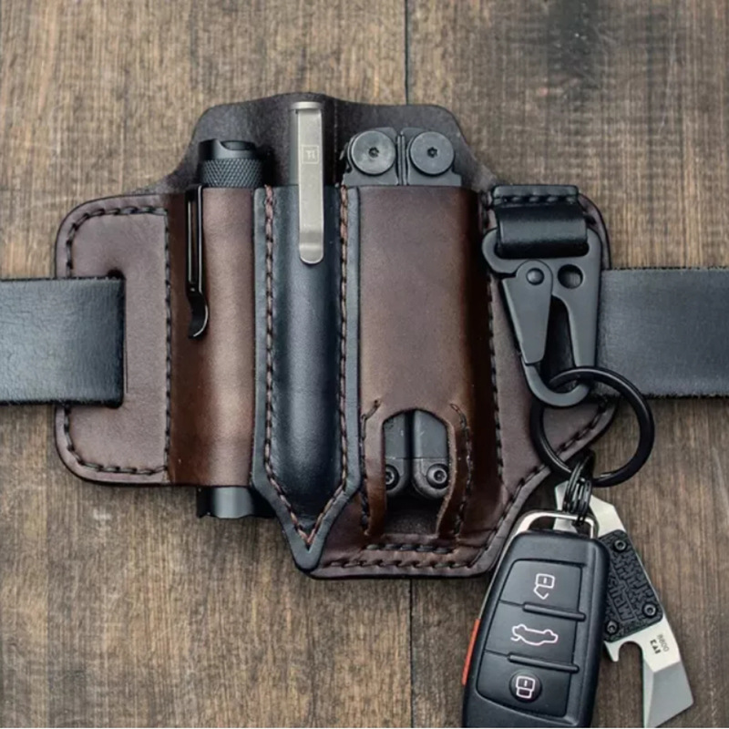 EDC Tactical Leather Pouch Ret - Leather Edc. Carry Pouch recension och pris