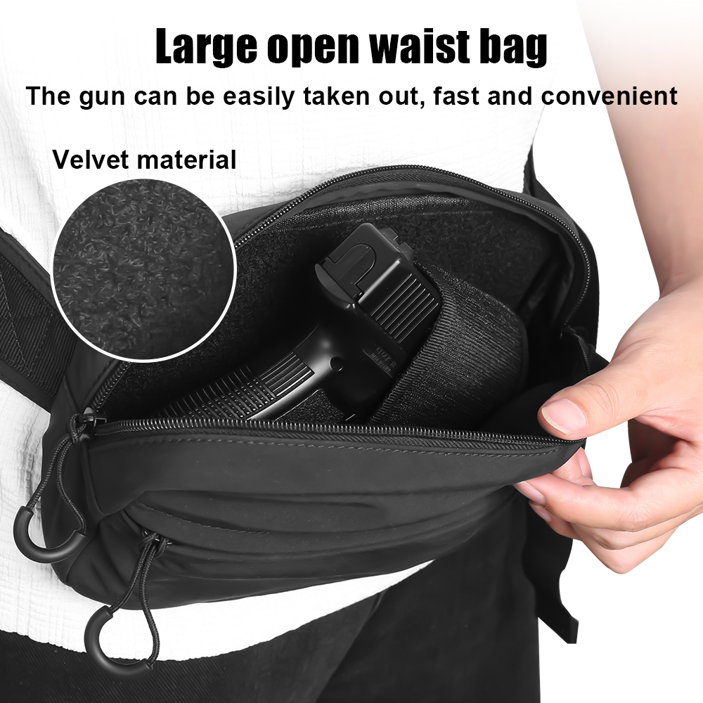 Tactical Crossbody Bag Pistol  - Edc Carry Fanny Pack recension och pris