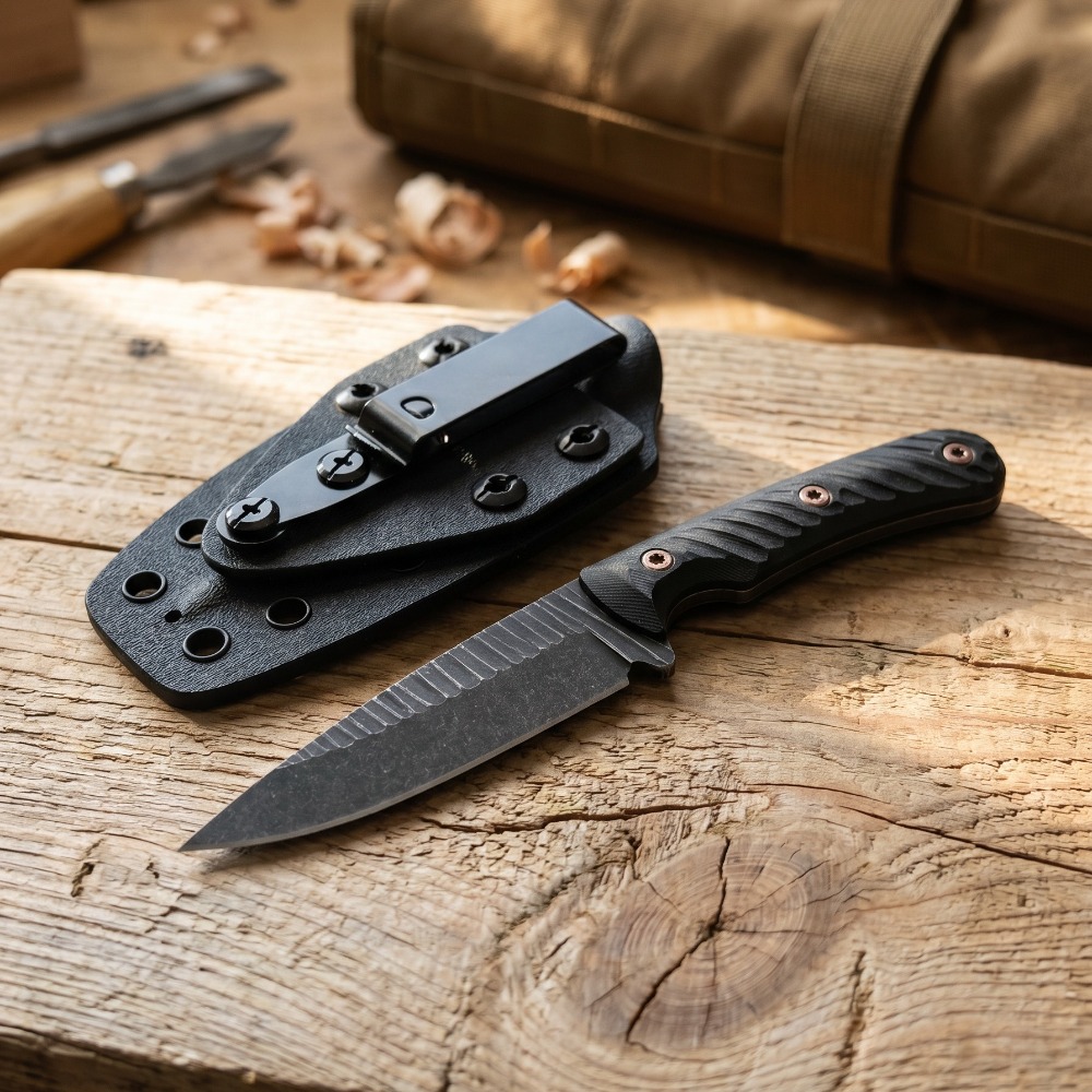 Full Tang Bushcraft Knife D2 B - Edc Concealed Carry Knife recension och pris