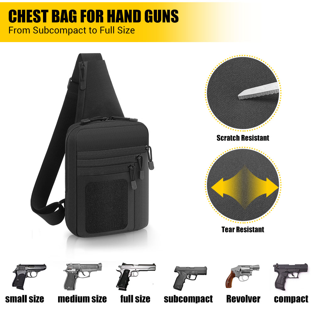 Tactical Pistol Gun Bag Concea - Edc Carry Handgun recension och pris