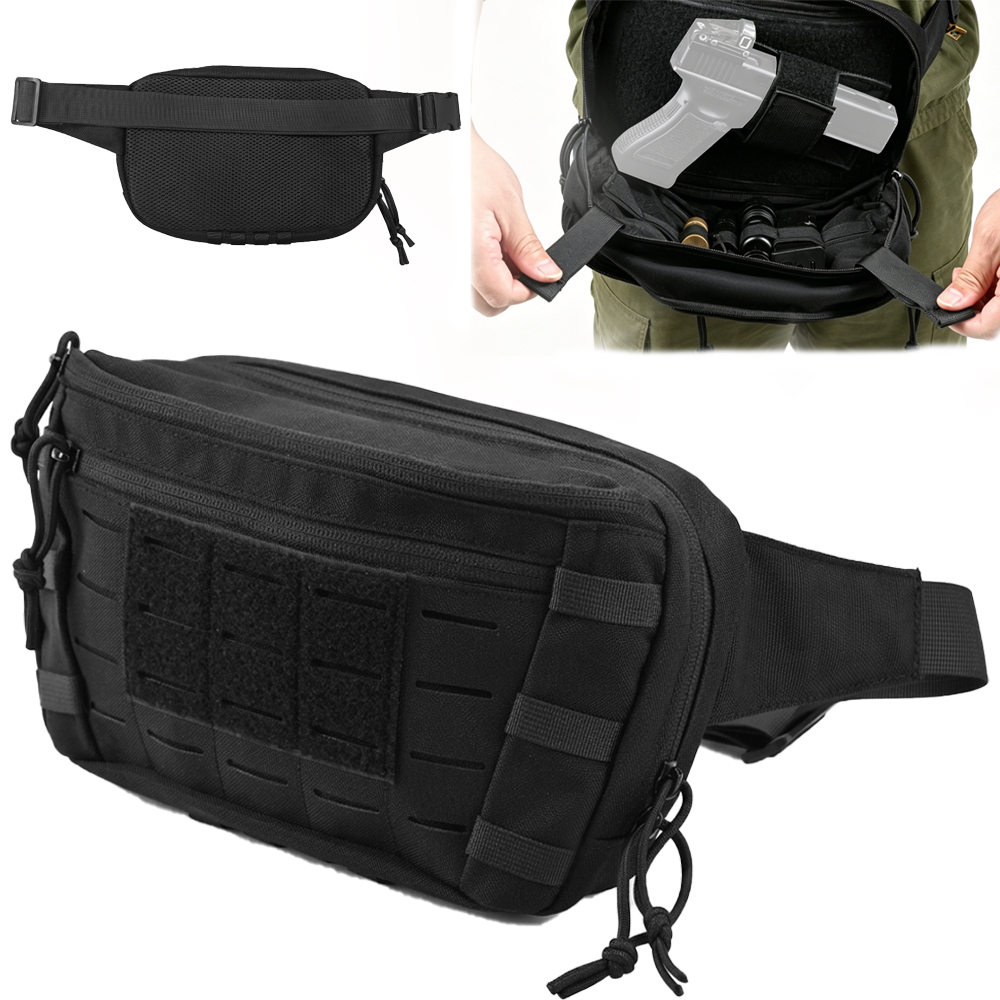 Tactical Pistol Waist Bag CCW  - Edc Carry Fanny Pack recension och pris
