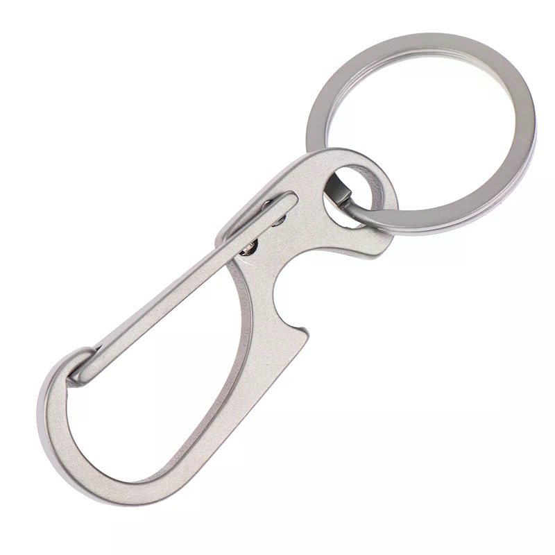 1Pc Titanium Alloy Carabiner O - Bottle Opener Keyring recension och pris