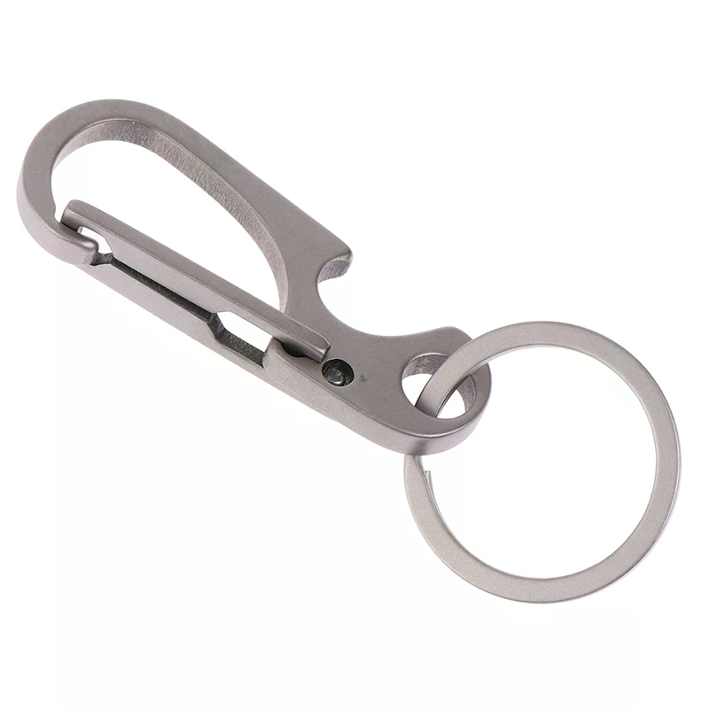 1Pc Titanium Alloy Carabiner O - Bottle Opener Keyring recension och pris