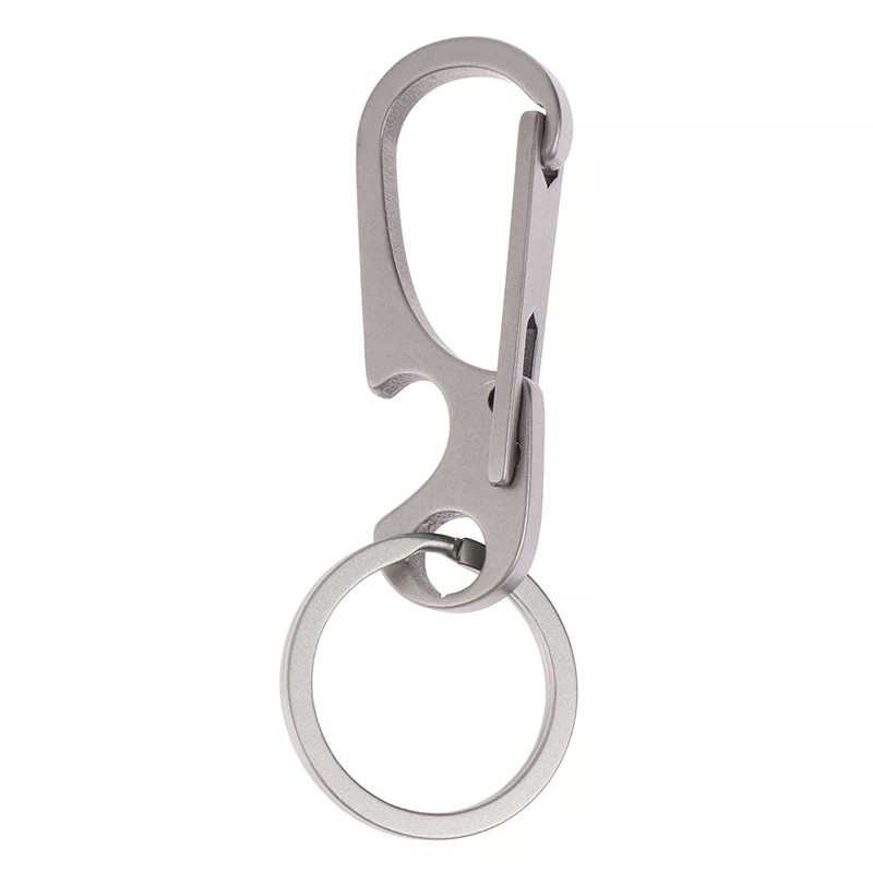 1Pc Titanium Alloy Carabiner O - Bottle Opener Keyring recension och pris