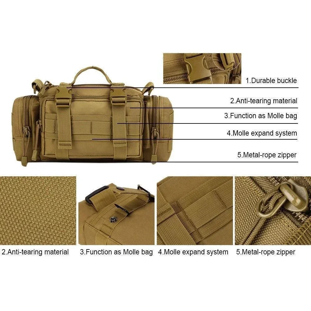 Duffel Waist Bag Molle Waterpr - Edc Carry Fanny Pack recension och pris