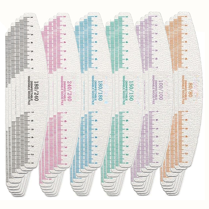 50/100pcs Rule Print Nail File - Nail File Titanium recension och pris