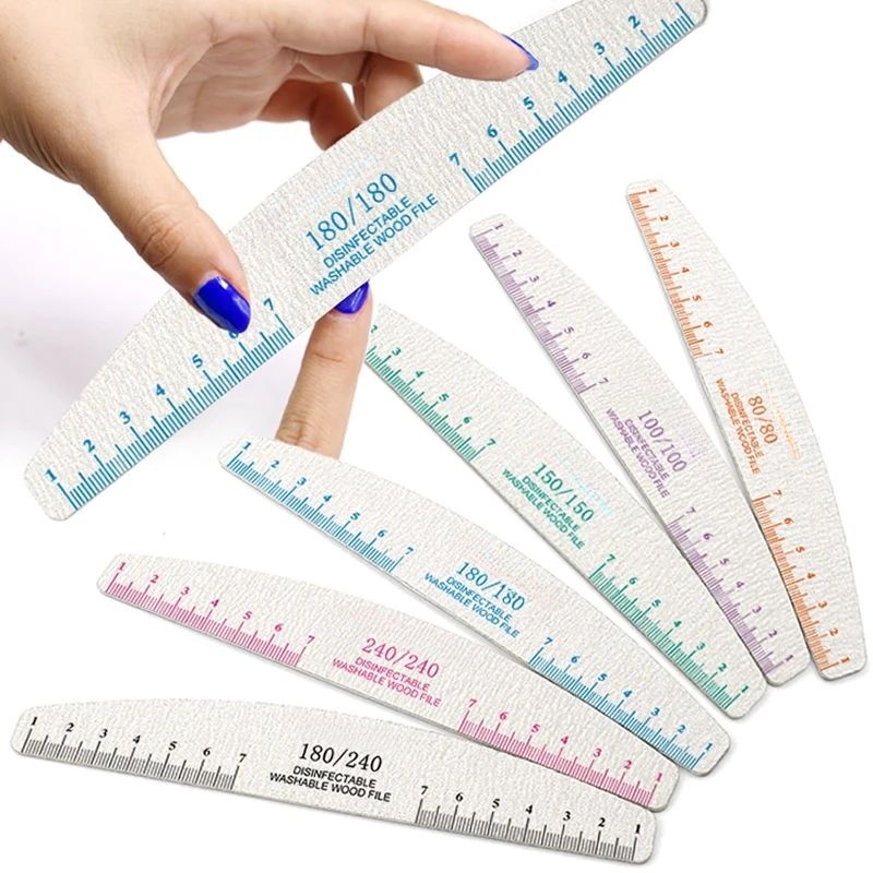 50/100pcs Rule Print Nail File - Nail File Titanium recension och pris