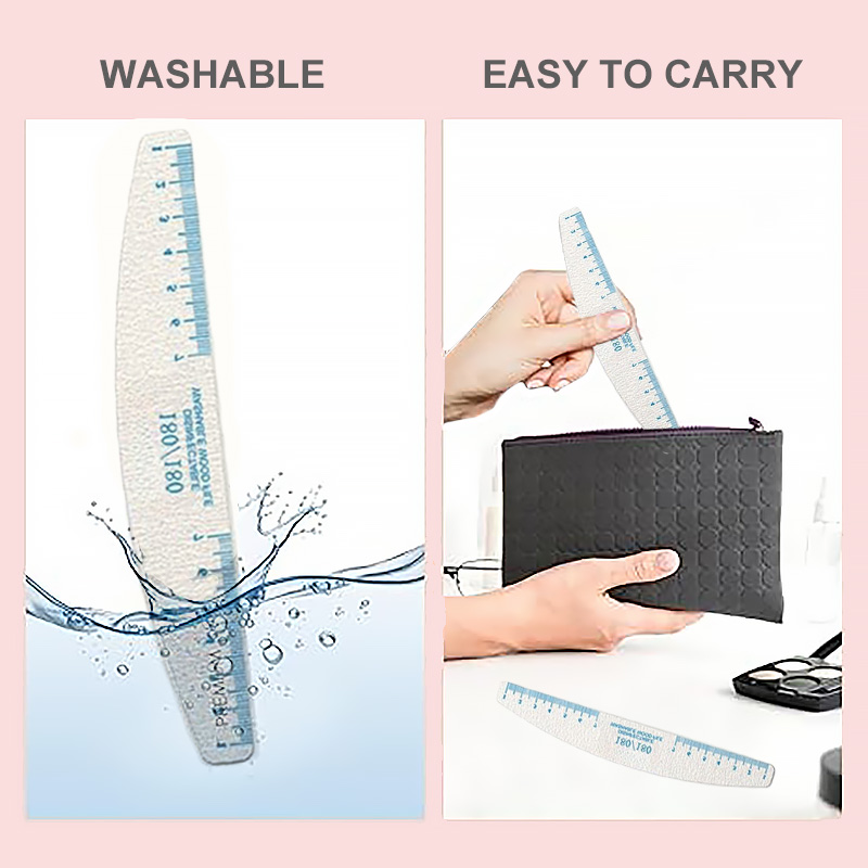 50/100pcs Rule Print Nail File - Nail File Titanium recension och pris