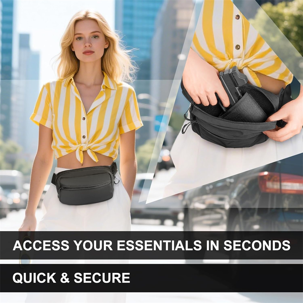 Concealed Carry Gun Bag Pistol - Edc Carry Fanny Pack recension och pris