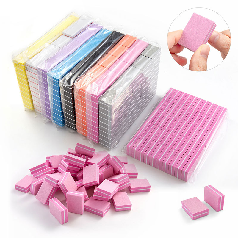 10/50pcs Mini Nails Art Buffer - Nail File Titanium recension och pris