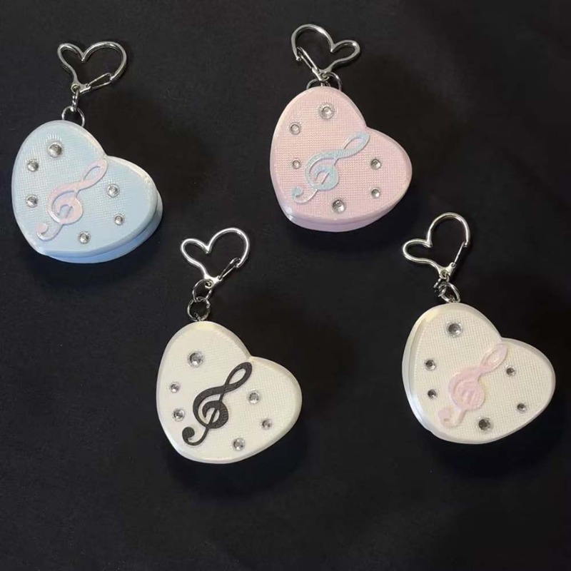Gothic Musical Note Heart Cabl - Cable Winder Keychain recension och pris