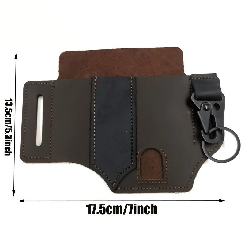 PU Leather EDC Belt Multitool  - Leather Edc. Carry Pouch recension och pris