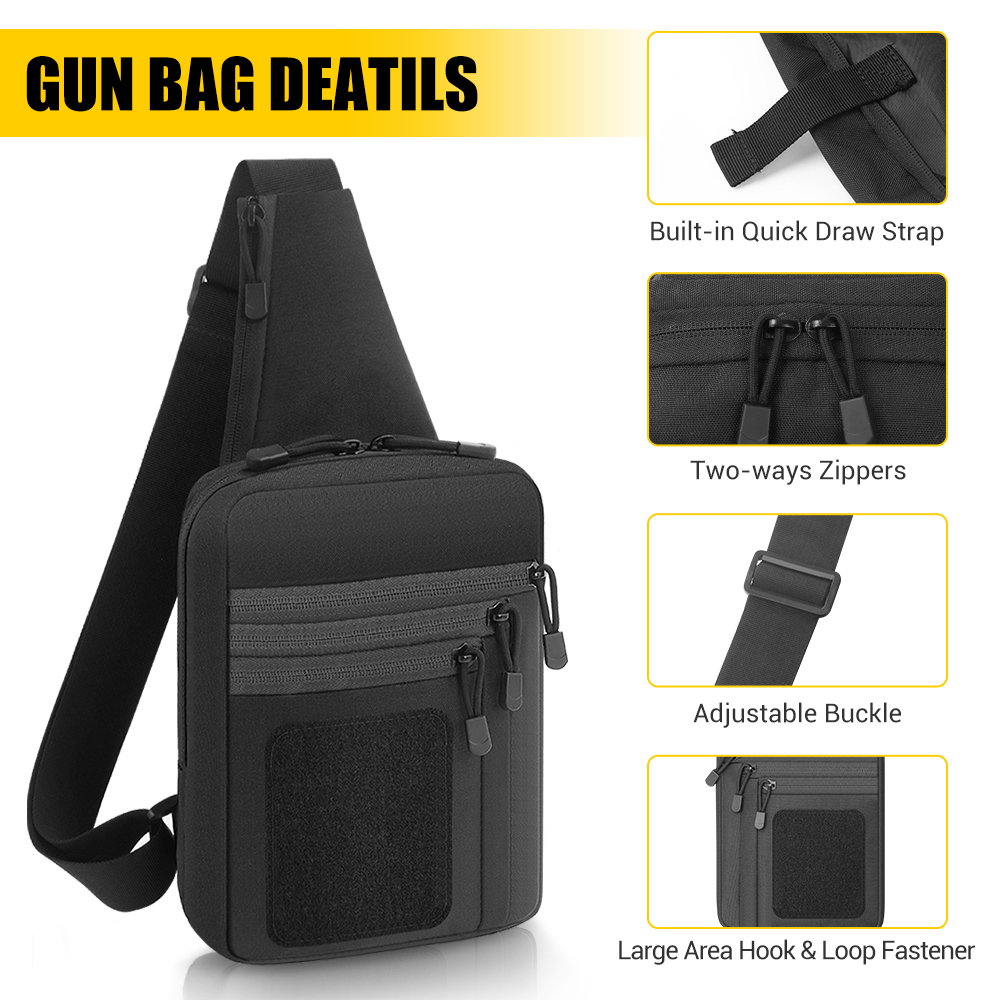 Tactical Pistol Gun Bag Concea - Edc Carry Handgun recension och pris