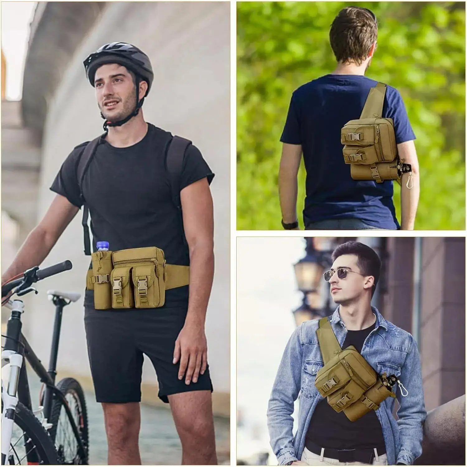 Tactical Fanny Pack for Men Co - Edc Carry Fanny Pack recension och pris