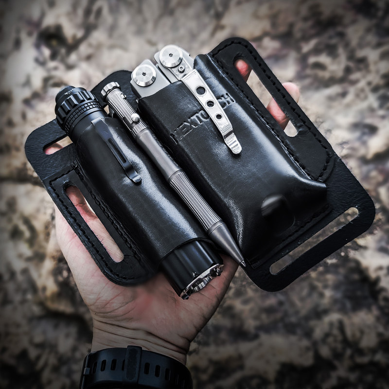 1PC. Leather EDC Pouch for Fla - Leather Edc. Carry Pouch recension och pris