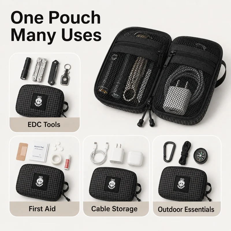 EDC Grid Fabric Organizer Pouc - Edc Carry Pocket Pouch recension och pris