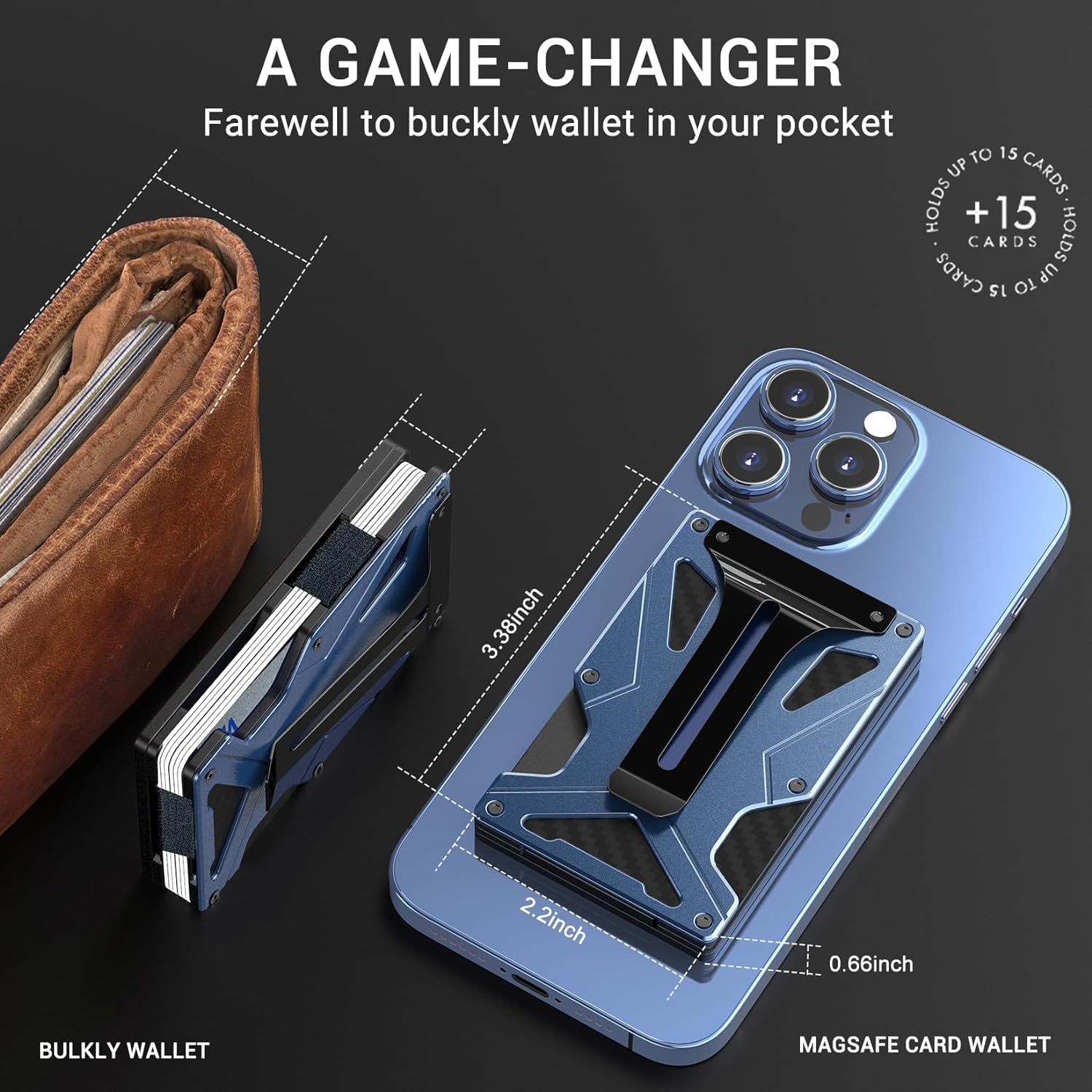 MagSafe Wallet Money Clip with - Money Clip Magnetic recension och pris
