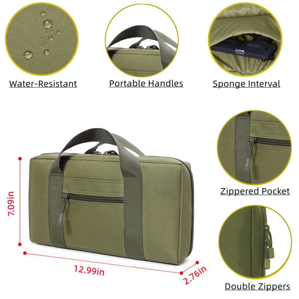 Tactical Pistol Range Bag Gun  - Edc Carry Handgun recension och pris