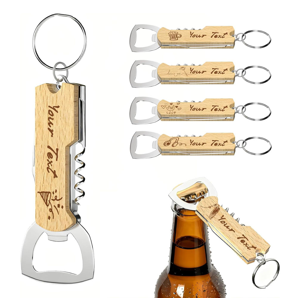 Custom Engraved Logo Bottle Op - Bottle Opener Keyring recension och pris