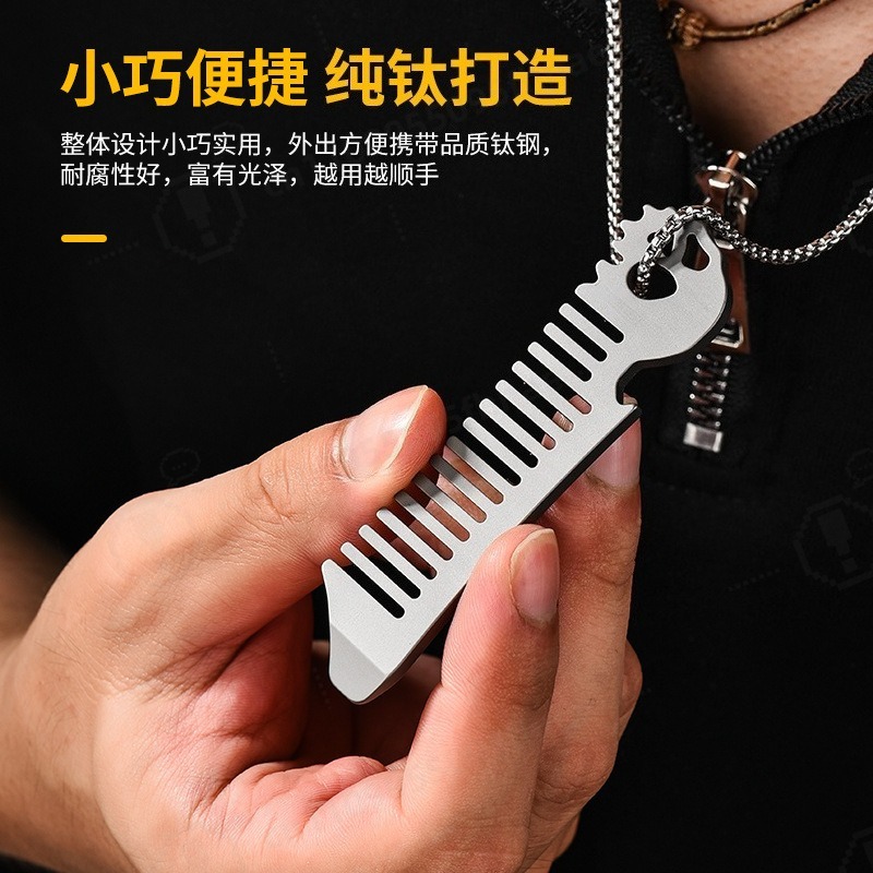 Titanium Alloy Men Oil Head St - Comb Pocket Titanium recension och pris