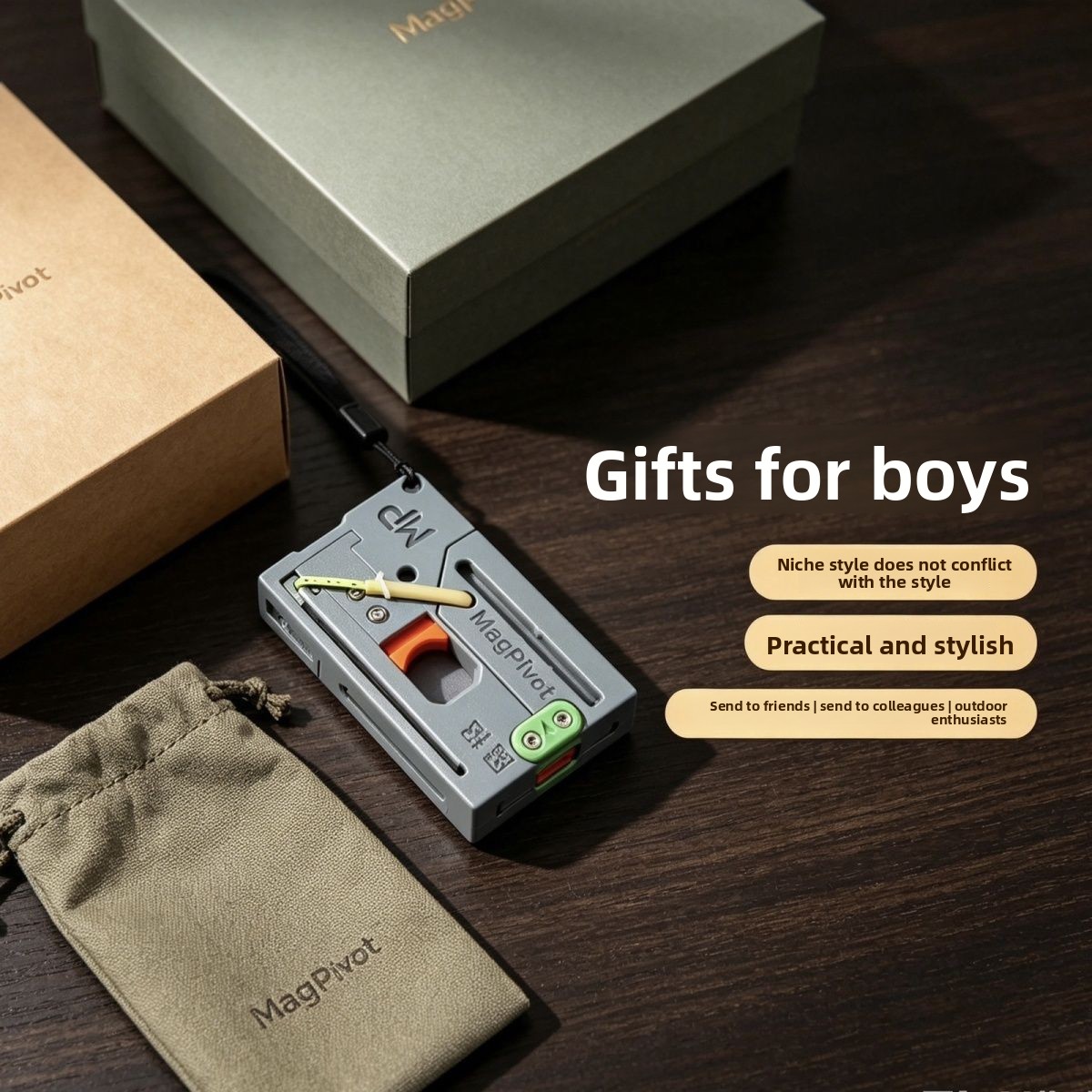 MagaPivot Card Slingshot Porta - Edc Carry Card recension och pris