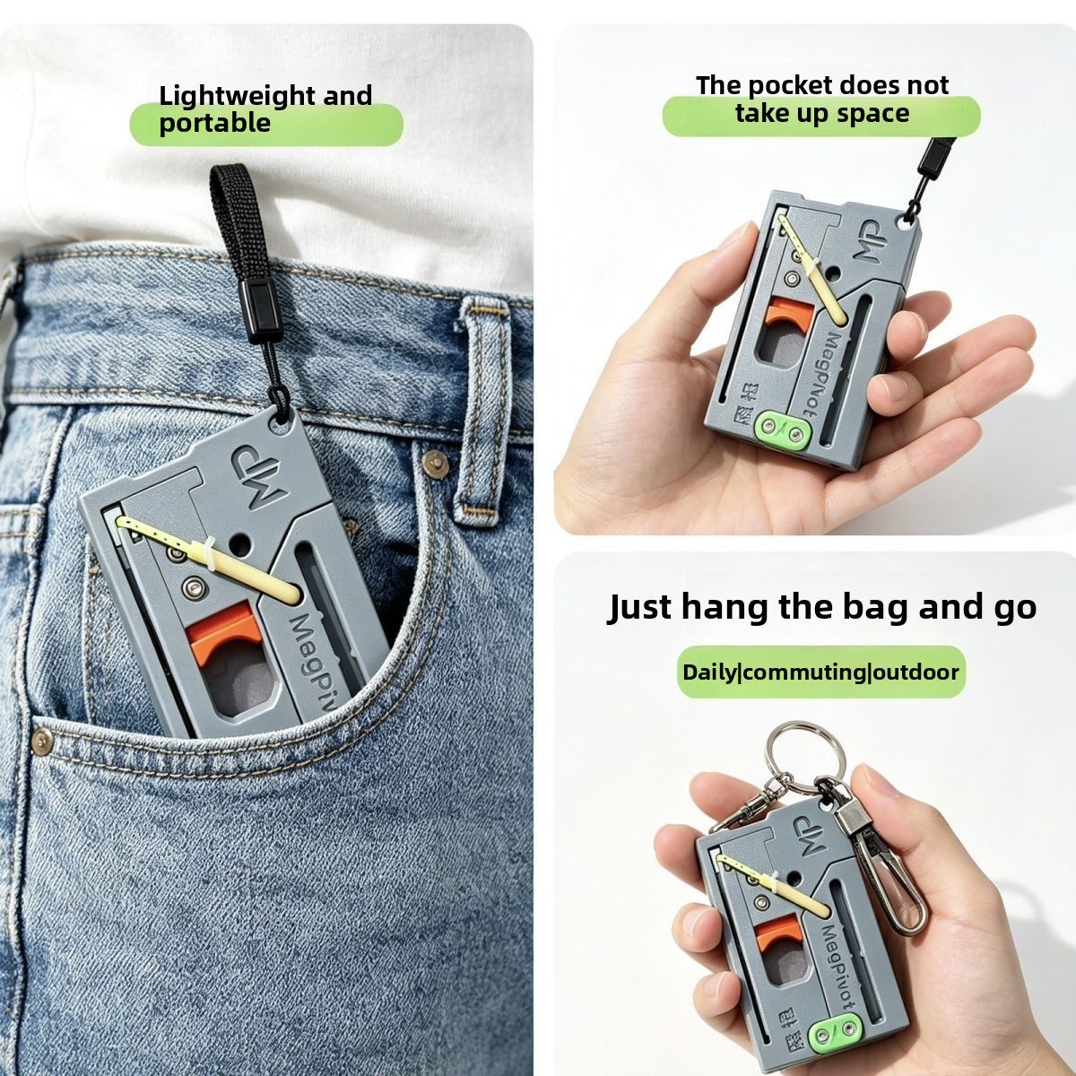 MagaPivot Card Slingshot Porta - Edc Carry Card recension och pris