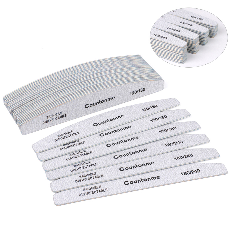 10Pcs/20Pcs Professional Woode - Nail File Titanium recension och pris