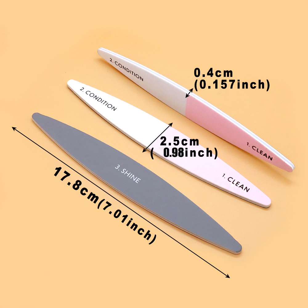 30Pcs Three Sided Nail Buffer  - Nail File Titanium recension och pris