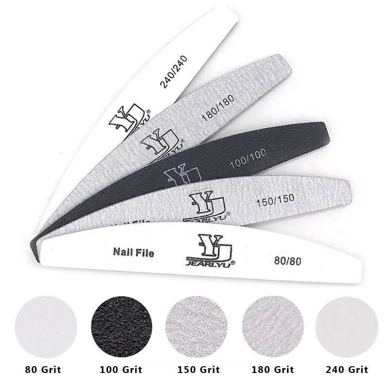 5Pcs/Lot Nail File Mix Color L - Nail File Titanium recension och pris