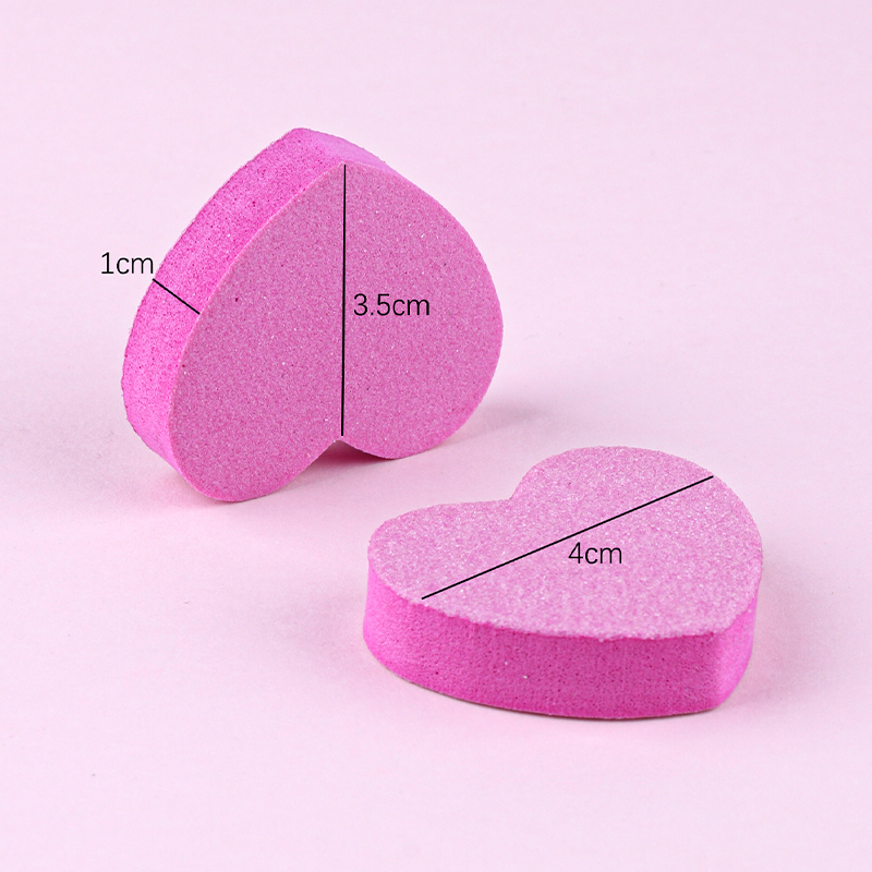 Mini Heart Foam Nail Buffer Bl - Nail File Titanium recension och pris