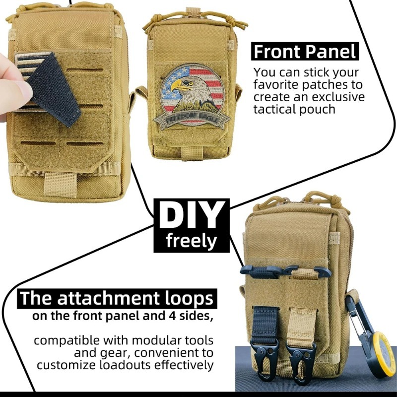 Tactical MOLLE EDC Utility Wai - Edc Carry Box recension och pris