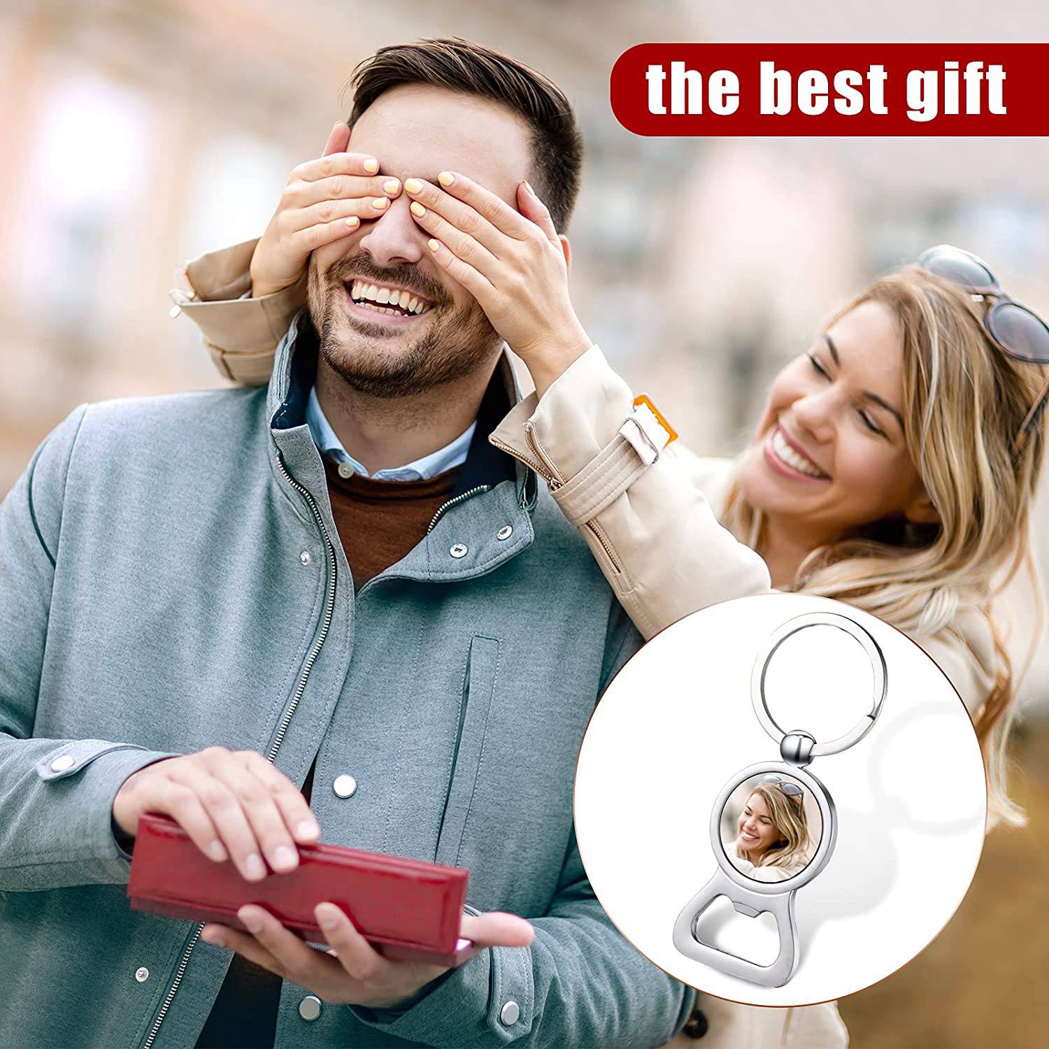 AED7-10 Pcs Sublimation Blank  - Bottle Opener Keyring recension och pris