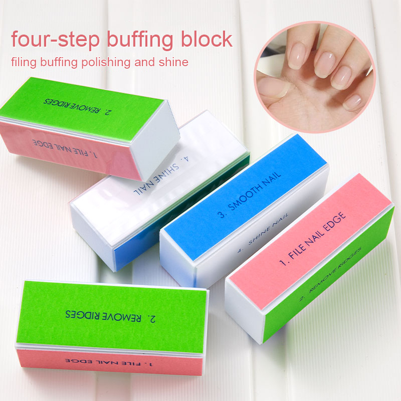 5/10pcs Nail Buffer Block 4 St - Nail File Titanium recension och pris