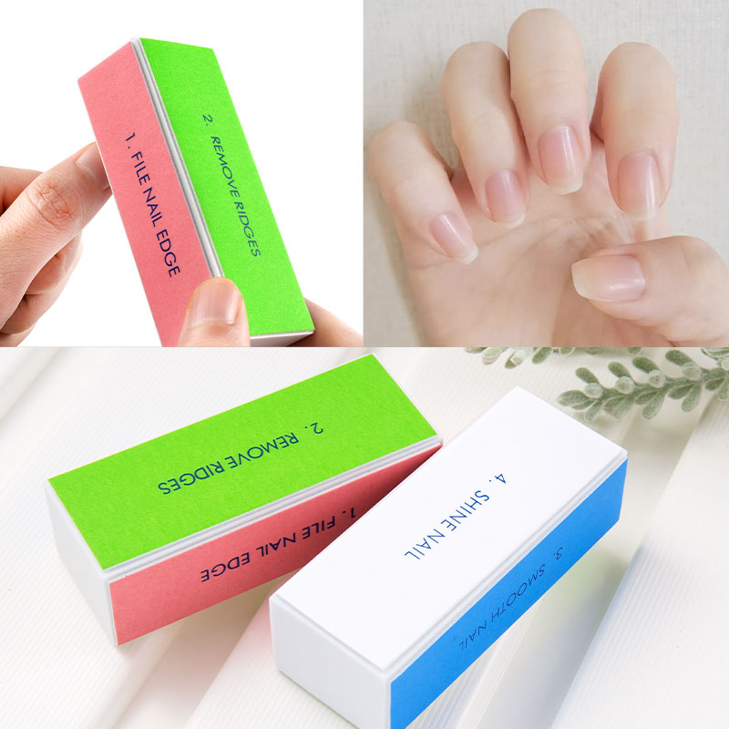 5/10pcs Nail Buffer Block 4 St - Nail File Titanium recension och pris