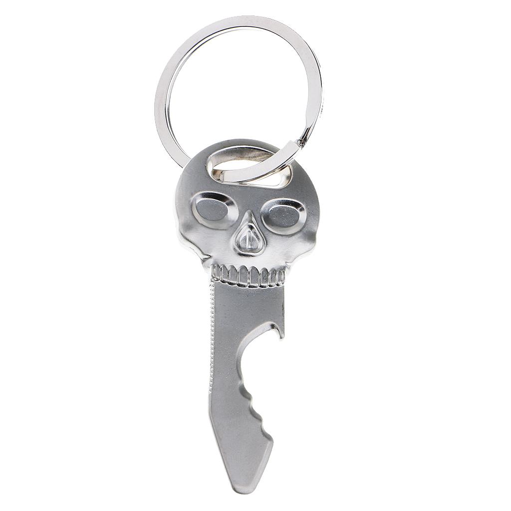 Metal Key Ring Punk Skull Keyc - Bottle Opener Keyring recension och pris