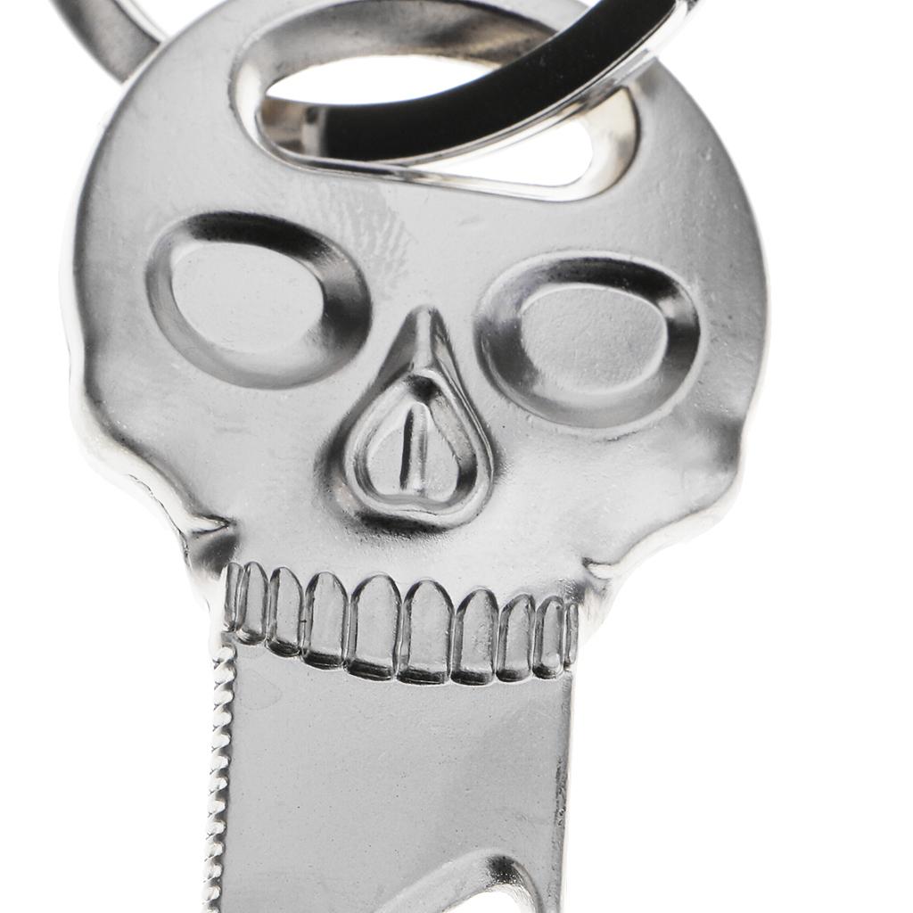 Metal Key Ring Punk Skull Keyc - Bottle Opener Keyring recension och pris