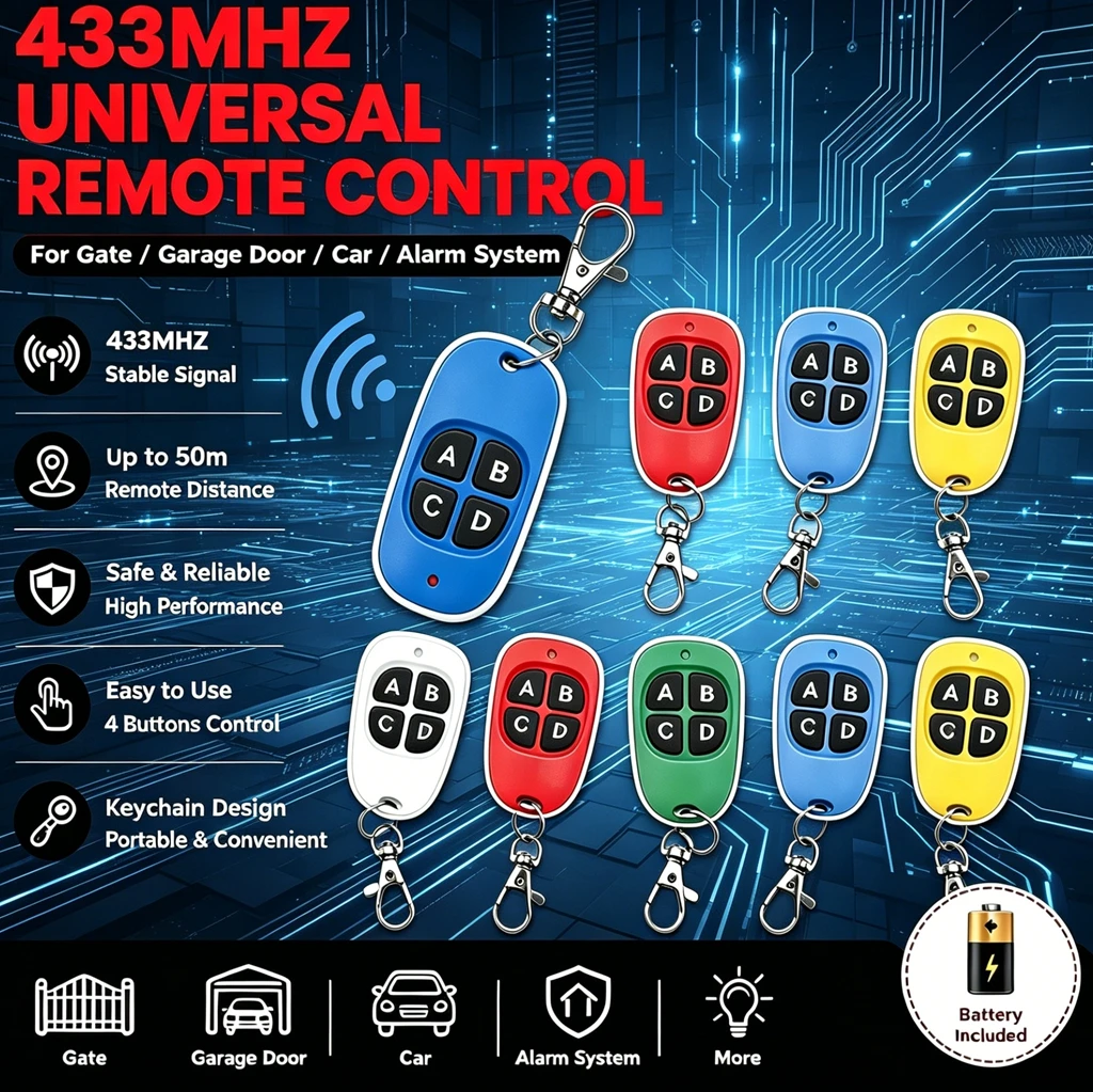 10PCS Wireless RF 433mhz Remot - Bottle Opener Keyring recension och pris