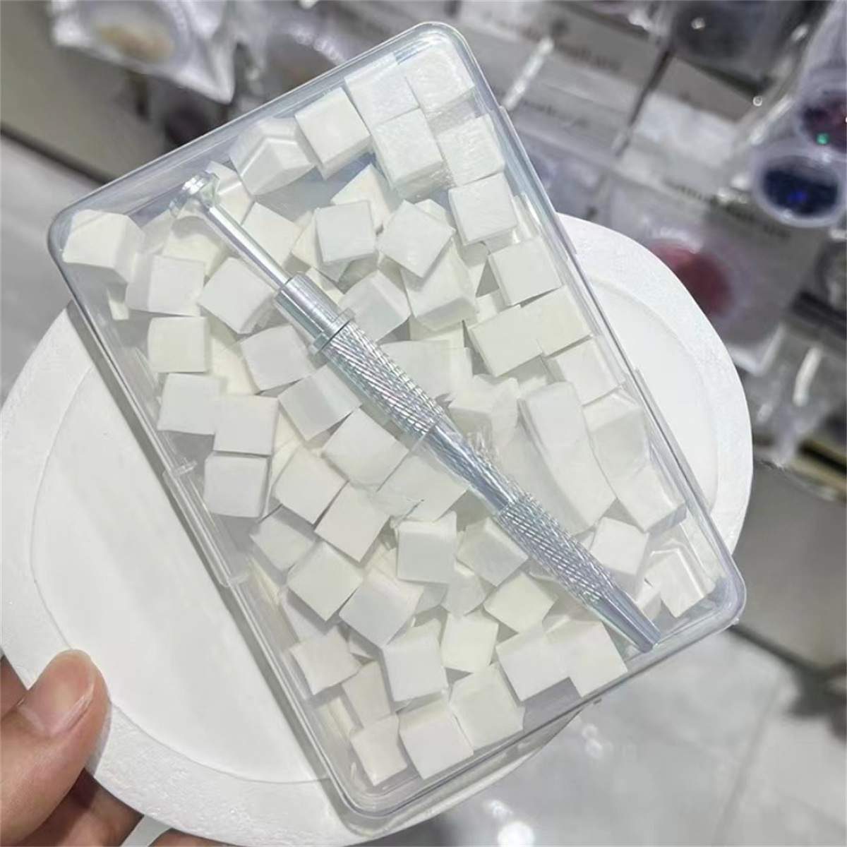 1set 100pcs Nail Care Gradual  - Nail File Titanium recension och pris